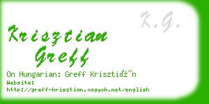 krisztian greff business card